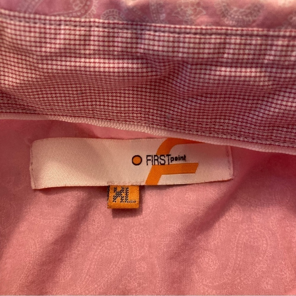 First Point Pink Button Down Xl Euc - image 5